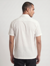 Khadi Pearl White Cuban Collar Half Sleeve  Shirt