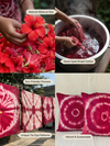 MOOL Khadi Cushion Hibiscus Tie-Dye Cover
