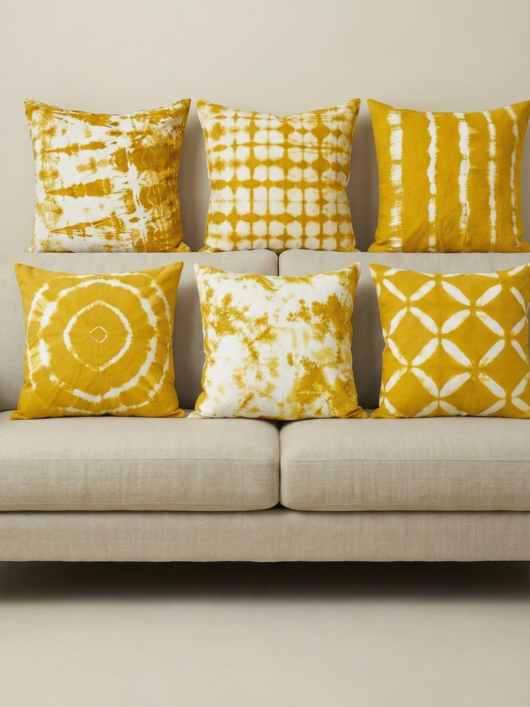 MOOL Marigold Tie-Dye Khadi Cushion Cover