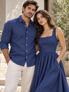 Imperial Blue Khaddar Cotton Fabric