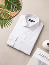 White Khadi Cotton Smart Casual Shirt Full Sleeve