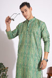 Standard Green Trending Design Print Kurta