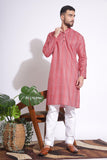 Magnificent Print Pink Color Dotted Kurta