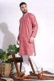 Magnificent Print Cotton Pink Color Dotted Kurta