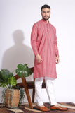 Magnificent Print Pink Color Dotted Kurta