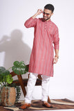 Magnificent Print Pink Color Dotted Kurta