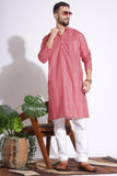 Magnificent Print Cotton Pink Color Dotted Kurta