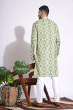 Classic Print Green Color Kurta