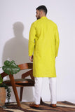 Elegant Plain Yellow Color Kurta