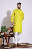 Elegant Plain Yellow Color Kurta