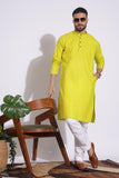 Elegant Plain Yellow Color Kurta