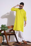 Elegant Plain Yellow Color Kurta