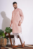 Exotic Print Cotton Pink Color Kurta