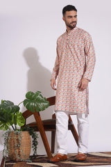 Stylish Print Multi Color Floral Kurta