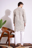 Off Black Khadi Kurta