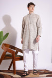 Off Black Khadi Kurta