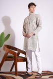 Off Black Khadi Kurta