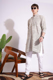 Off Black Khadi Kurta