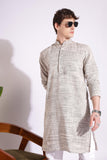 Off Black Khadi Kurta