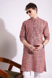 Maroon Color Khadi Kurta