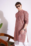 Maroon Color Khadi Kurta