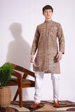 Coffee Khadi Kurta