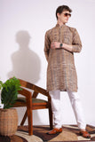 Coffee Khadi Kurta