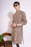 Coffee Khadi Kurta