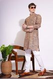 Coffee Khadi Kurta