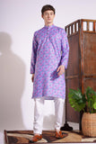 Elegant Print Kurta Purple Color