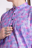 Elegant Print Kurta Purple Color