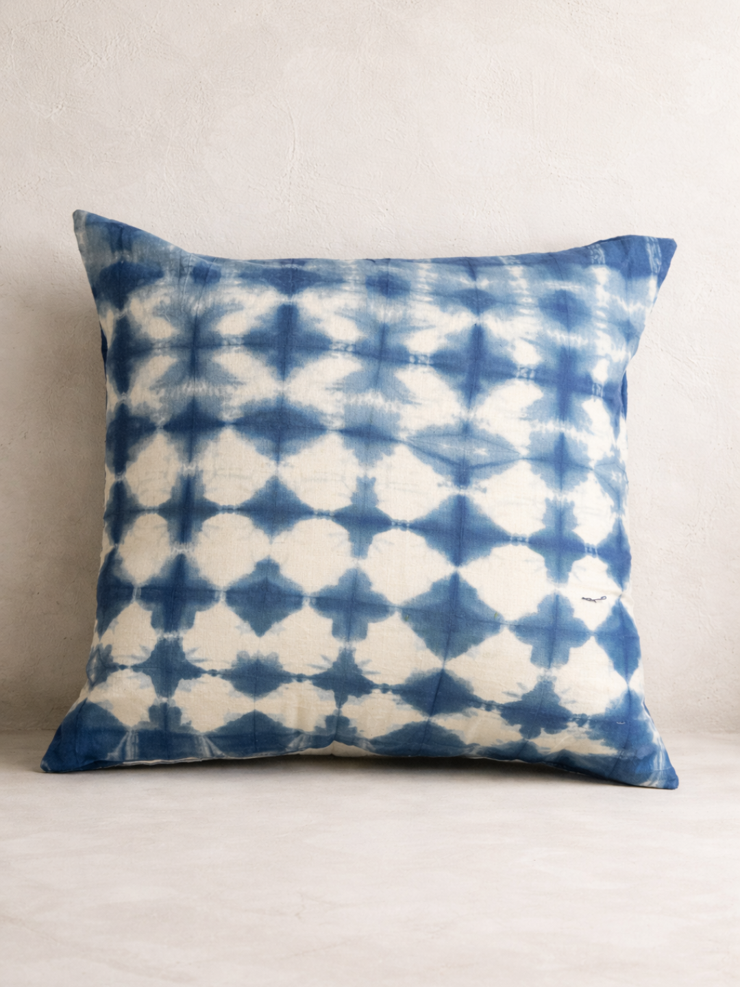 MOOL Khadi Blue-Pea Flower Tie-Dye Cushion Cover