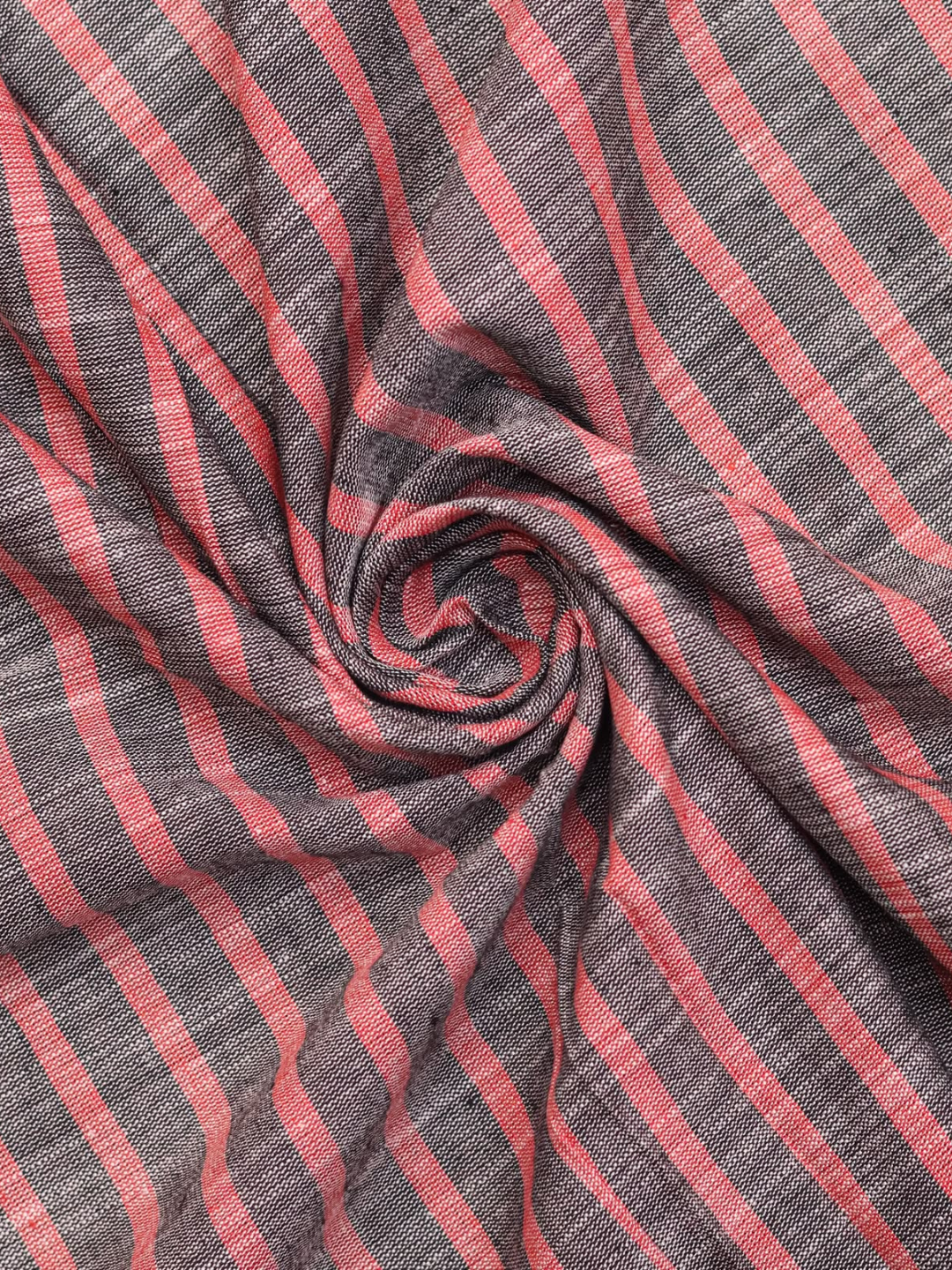 Natural Handloom Khadi Stripe Fabric