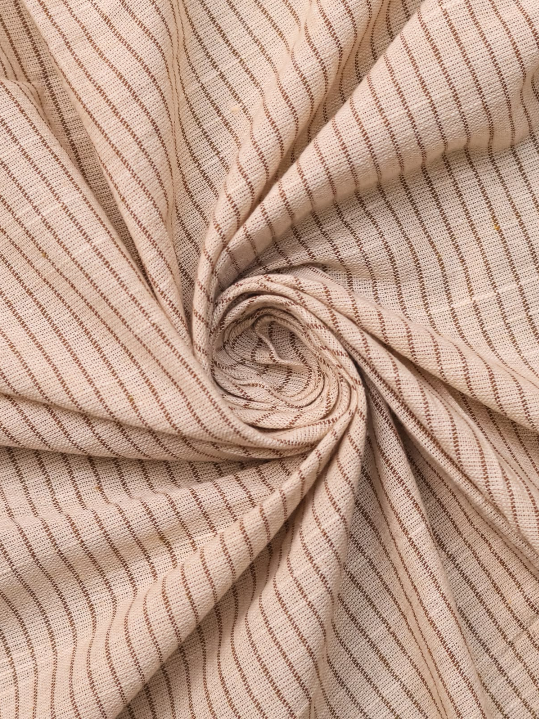 Soft Cotton Khadi Stripe Fabric
