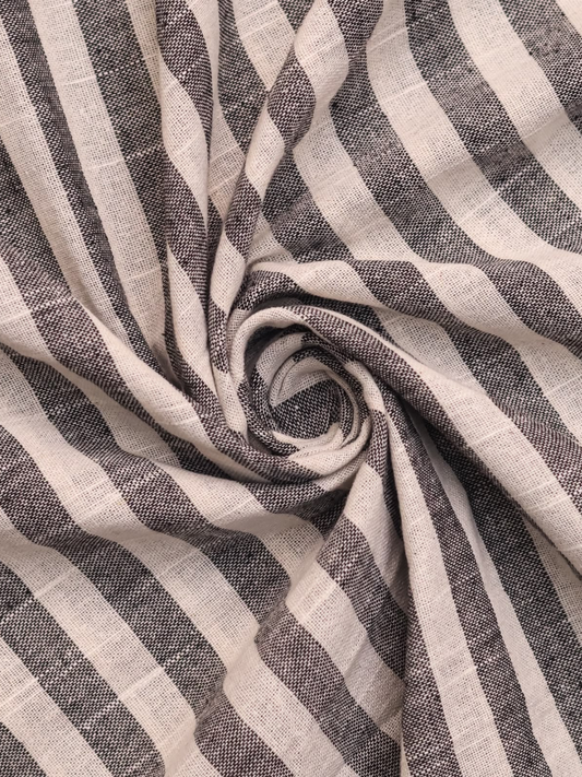 Fine Weave Khadi Stripe Cotton