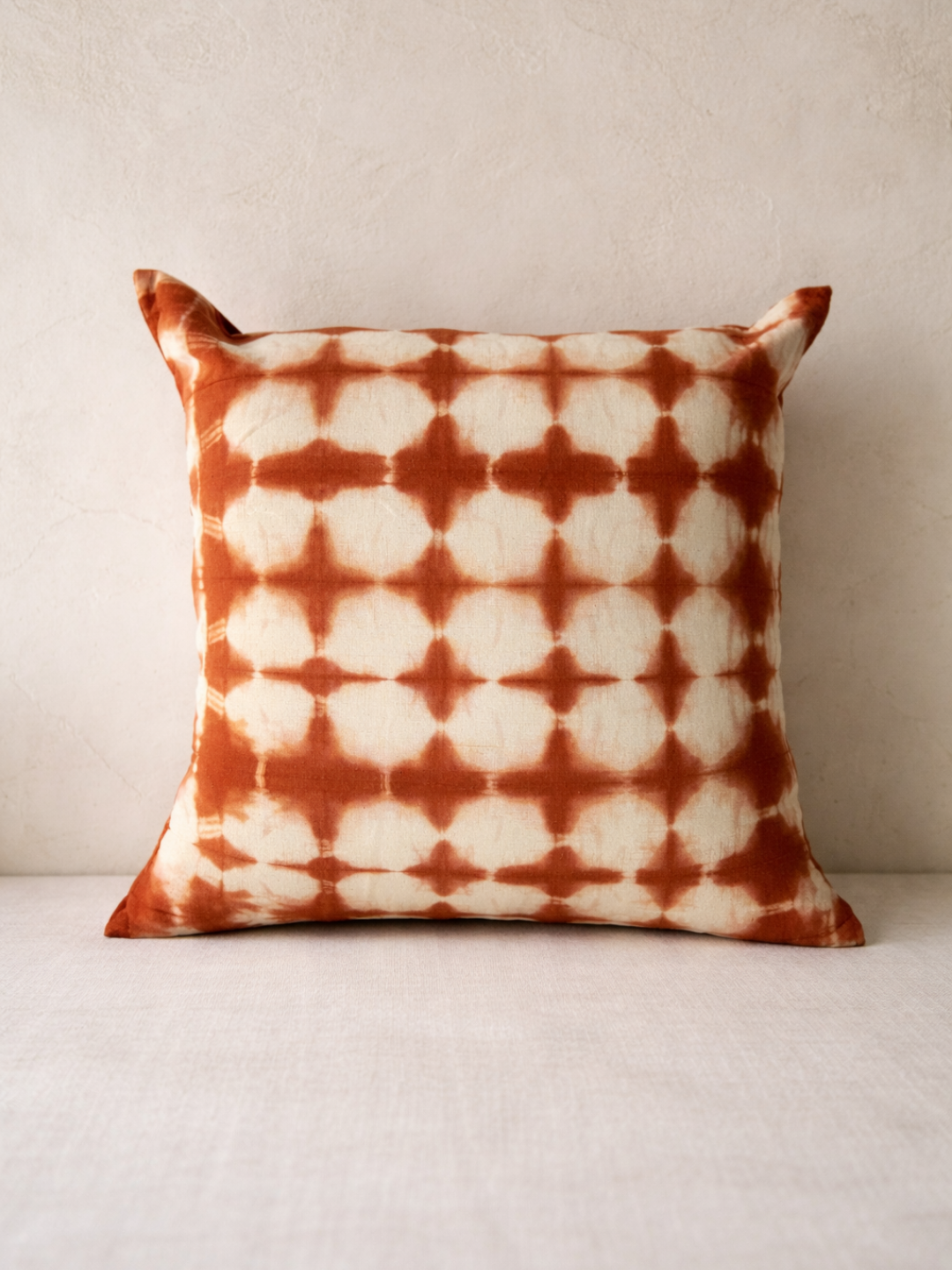 MOOL Khadi Manjistha Tie-Dye Cushion Cover