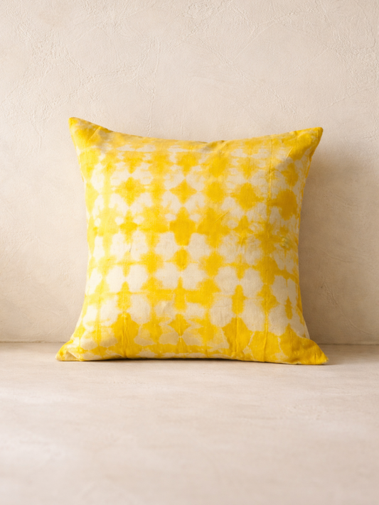 MOOL Khadi Marigold Tie-Dye Cushion