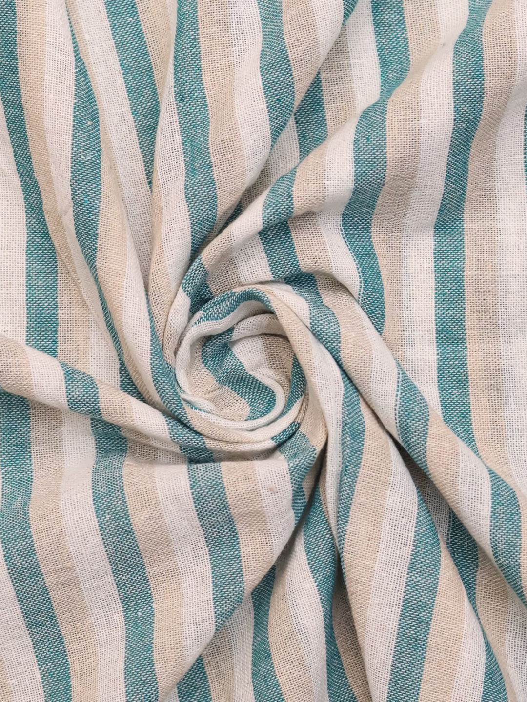 Classic Striped Khadi Cotton Fabric