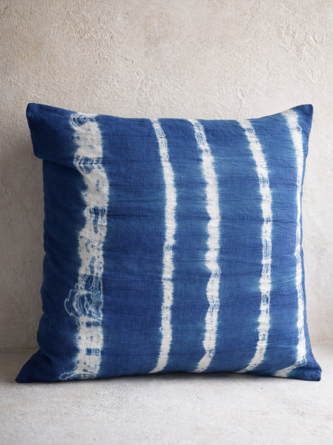 MOOL Blue-Pea Flower Tie-Dye Khadi Cushion Cover