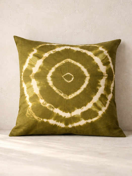 MOOL Tie-Dye Khadi Cushion Marigold