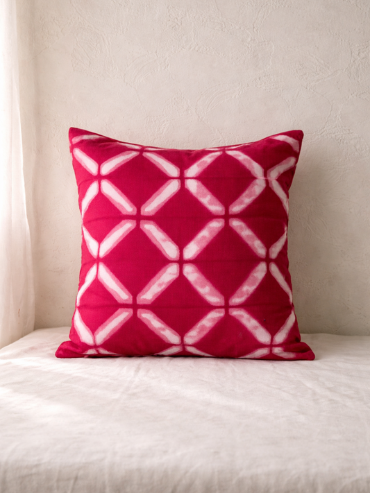 MOOL Khadi Cushion Hibiscus Tie-Dye