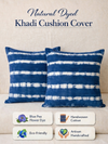 MOOL Blue-Pea Flower Tie-Dye Khadi Cushion Cover