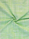 Pure Khadi Fabric - Green Self Pattern (Handwoven Cotton)