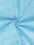Traditional Greenish Cotton Khadi Fabric