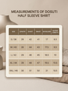 Beige Khadi Cotton Smart Casual Shirt Half Sleeve
