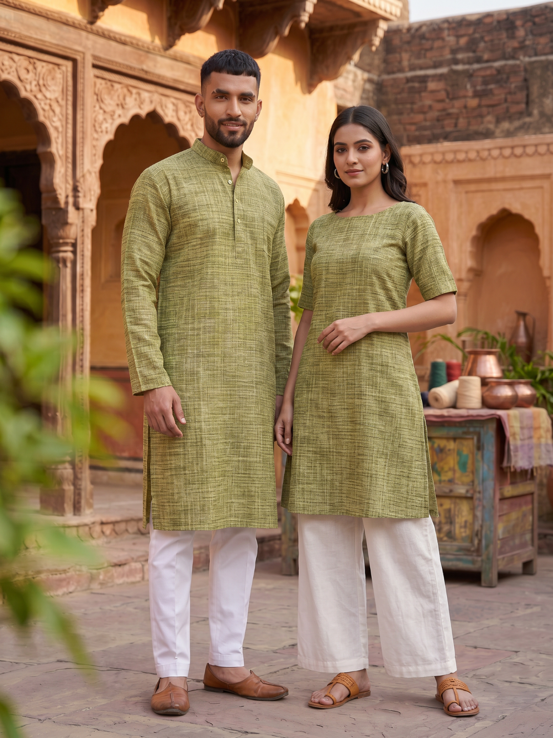 Premium Khadi Fabric Combo Set - 5.5M