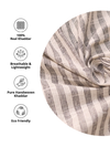 Textured Khadi Cotton Stripe Fabric