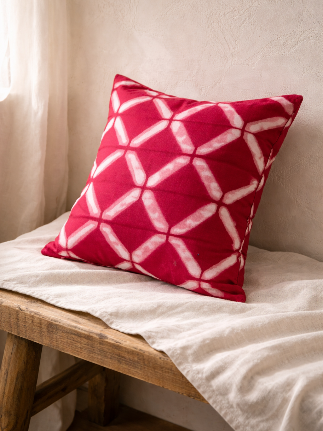 MOOL Khadi Cushion Hibiscus Tie-Dye Cover