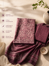 Blush Petal Batik Cotton Fabric  | 3-Piece Unstitched Suit Set