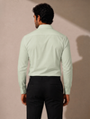 Olive Khadi Cotton Smart Casual Shirt Full Sleeve